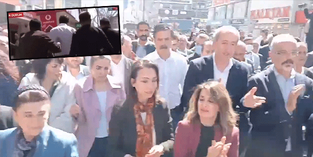 TİP'li Erkan Baş'ın kafasına DEM'li dostlarının attığı taş isabet etti!