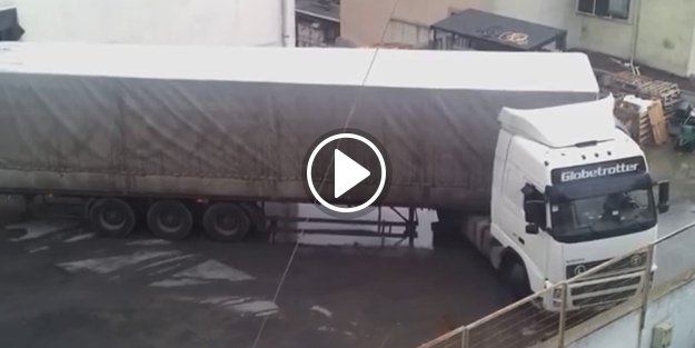 Tır manevrası dediğin böyle olur