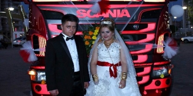 TIR'dan gelin arabası olur mu?