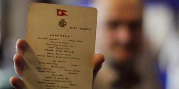 Titanic'in son menüsüne dudak uçuklatan fiyat