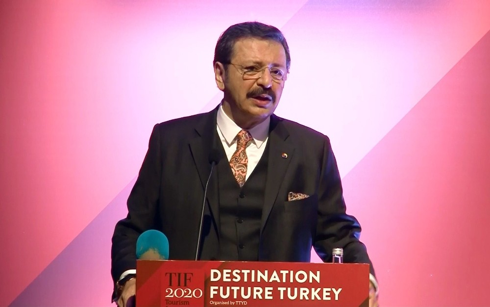 TOBB Başkanı Hisarcıklıoğlu: ’’Dünyada en çok ziyaret edilen ilk 100 şehir içinde 4 şehrimiz bulunmaktadır’’ 