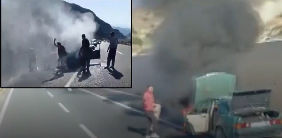 Tofaş seyir halindeyken cayır cayır yandı!