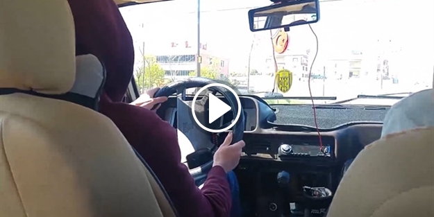 Tofaş'lı genç, çığlıklar arasında böyle kaza yaptı