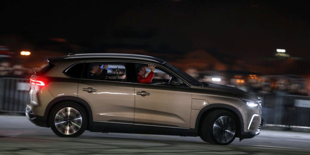 Togg drift atarak hünerlerini sergiledi