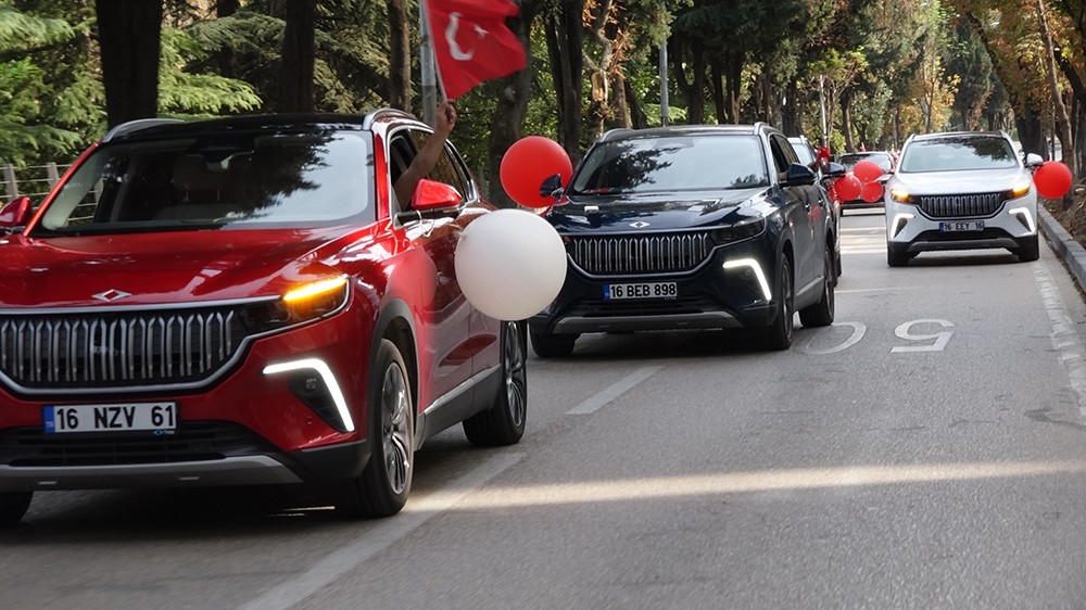 Togg ile Cumhuriyet turuna çıktılar! İşte o görüntüler