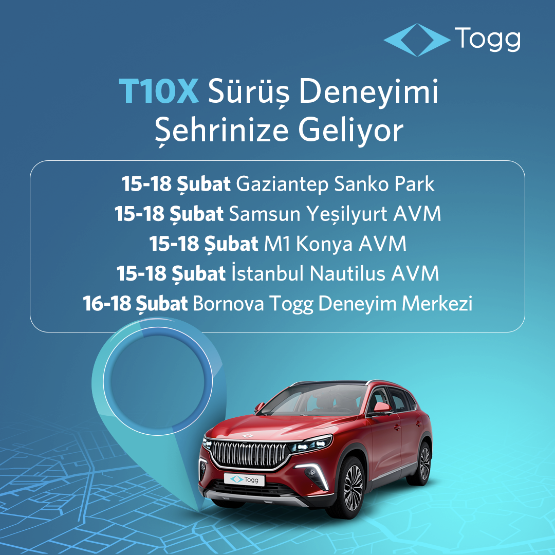 Togg T10X test günleri yeni şehirlerle sürüyor!