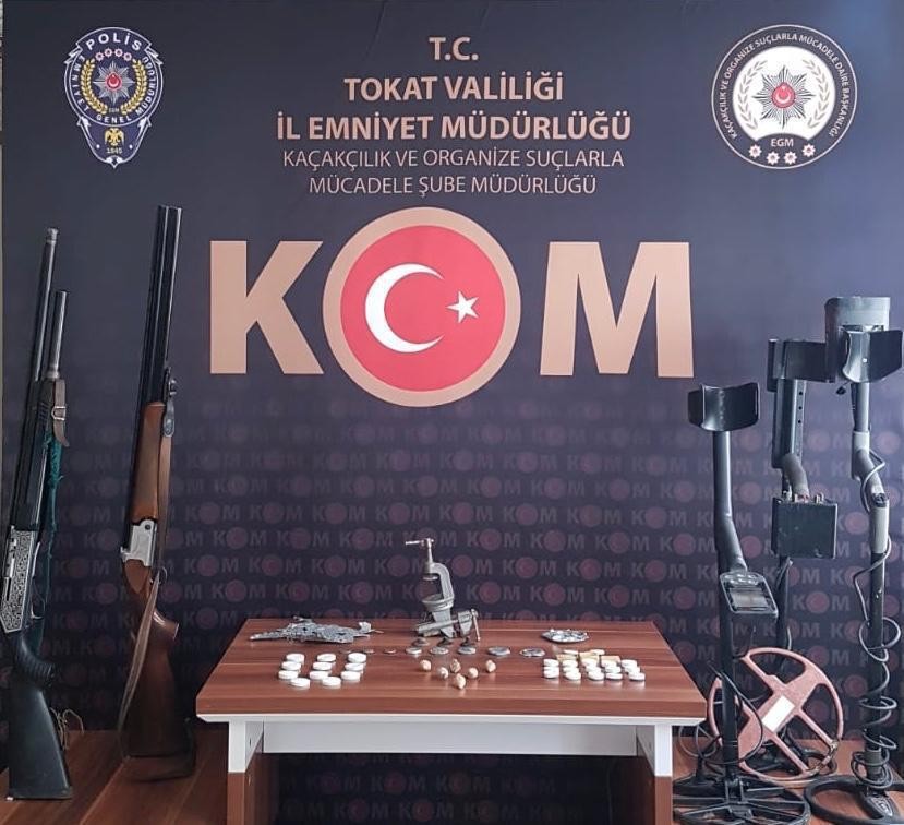Tokat merkezli 5 ilde tarihi eser operasyonu: 25 gözaltı 