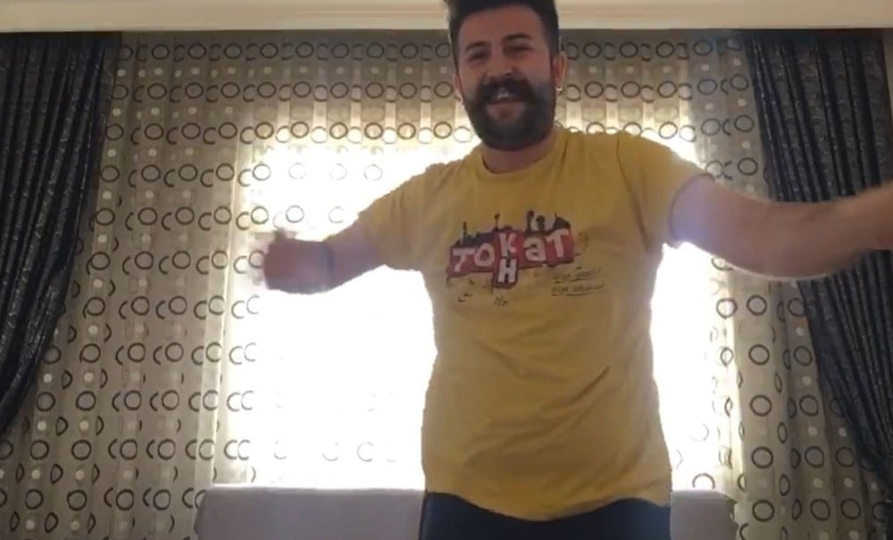 Tokat sarması ile evde hayat var mesajı 