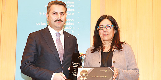 Tokat’ın incisi Kanal Tokat’a Paris’te ödül