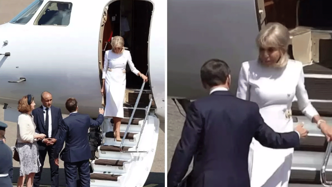 Tokatlama sonrası yeni kriz! Eşi, Macron'a ters yaptı