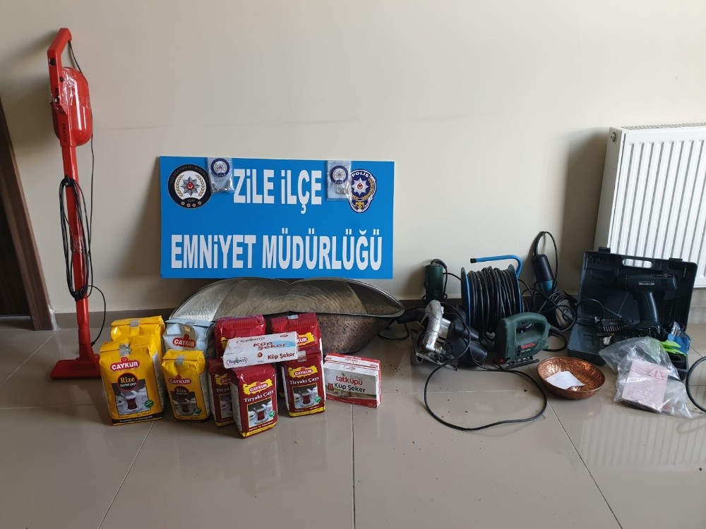 Tokat’ta 8 ayrı eve giren 3 zanlı tutuklandı 