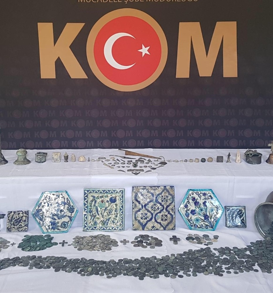 Tokat’ta bin 381 parça tarihi eser ele geçirildi 