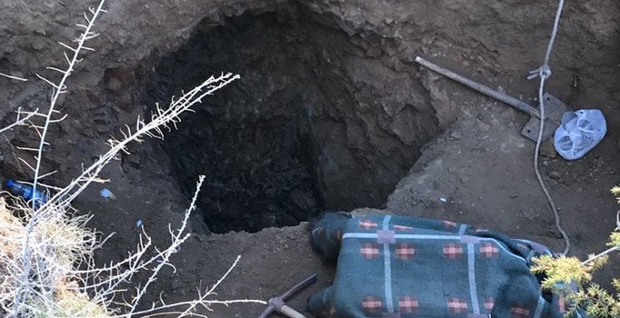 Tokat'ta kaçak kazı yapan şahıslar suçüstü yakalandı