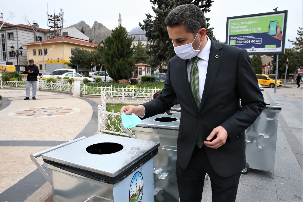Tokat’ta maske ve eldiven atıklarına özel çözüm 