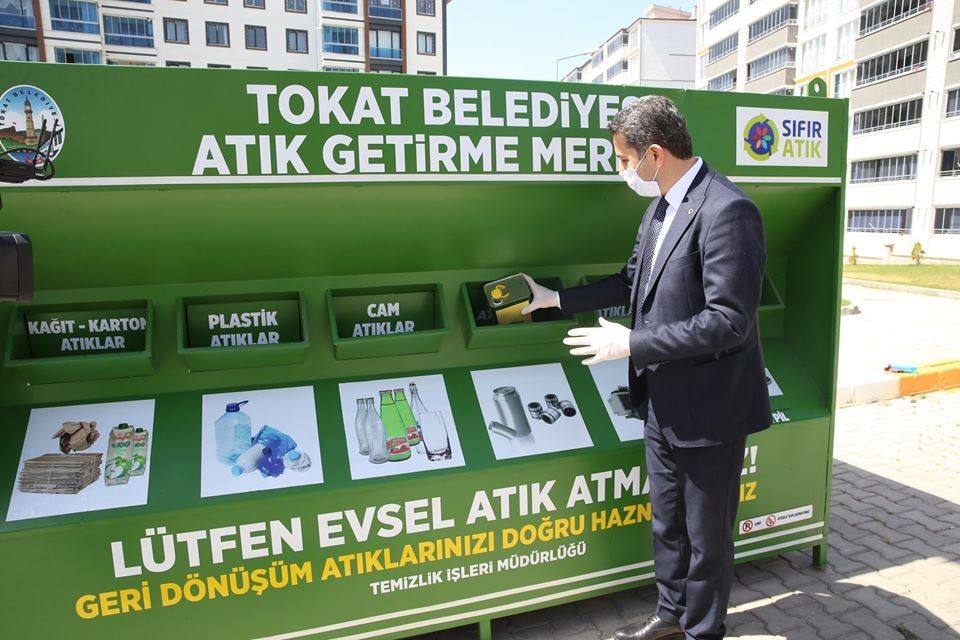 Tokat’ta mobil atık merkezi 