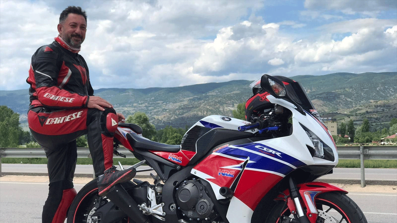 Egzoz patladı, motosiklet sürücüsü öldü