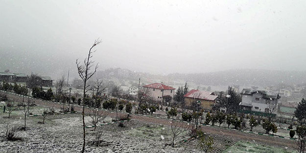 Tokat’ta nisan ayında kar sürprizi! Beyaza büründü