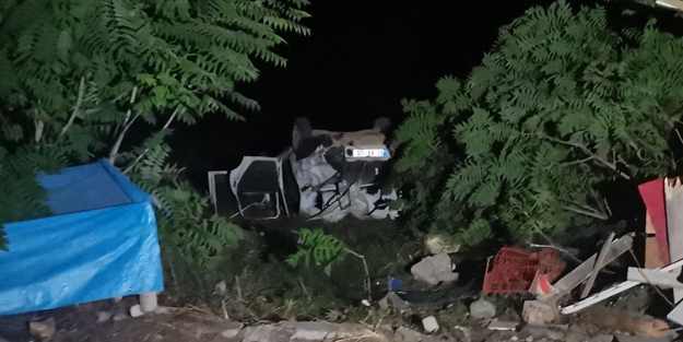 Tokat’ta otomobil tarlaya uçtu: 8 yaralı