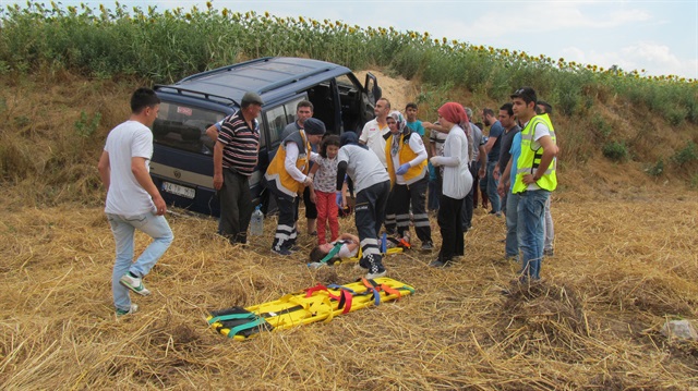 Tokat'ta panelvan devrildi: 7'si çocuk 11 yaralı