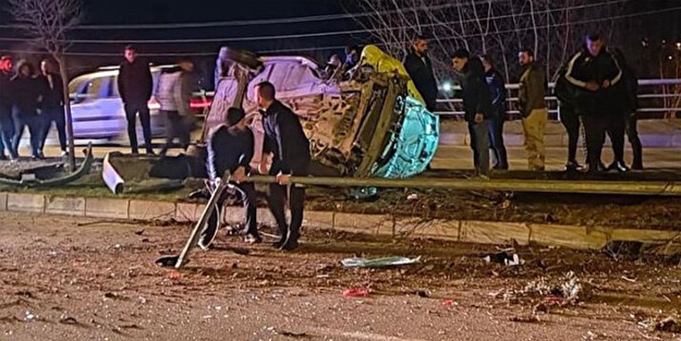 Tokat'ta yola çıkan köpek kazaya neden oldu: Beş yaralı!