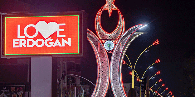 Tokat'tan 'Love Erdoğan' desteği