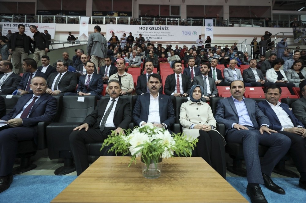 TOKİ’nin 50 bin yeni konutu için Konya’da kuralar çekildi 