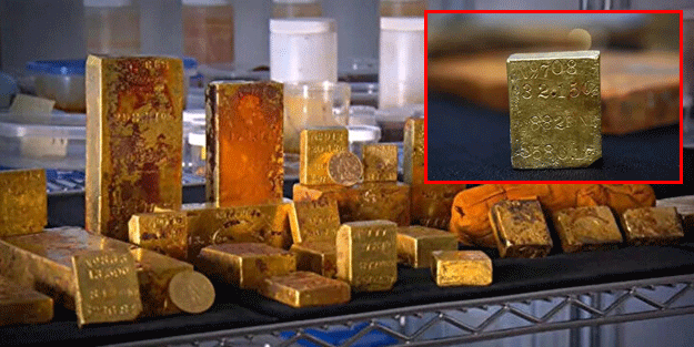 İçinde yok yok! Altın dolu hazine bulundu