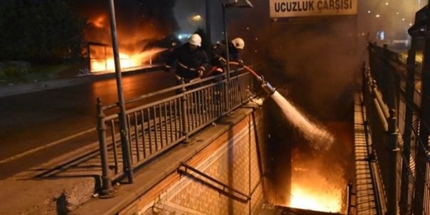 Topkapı Yeraltı Çarşısı'nda yangın