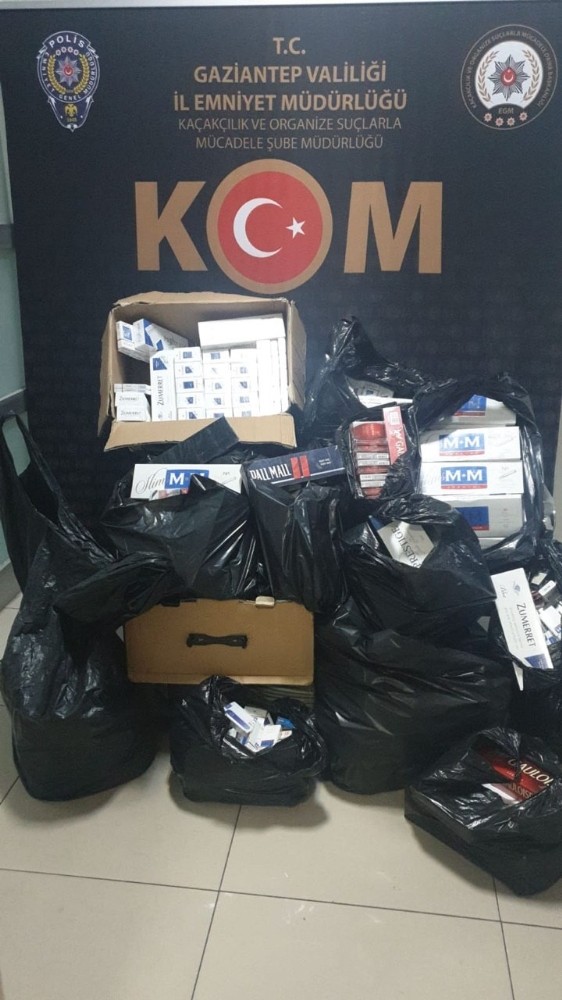 Toplamda 4.020 paket kaçak sigara ele geçirildi 