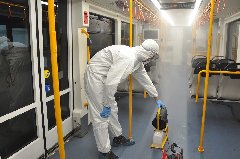 Toplu taşıma araçları nanoteknoloji ile dezenfekte ediliyor 