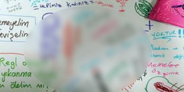 Toplum merkezinde çocuklara ahlaksız çizimlerin gösterilmesi isyan ettirdi