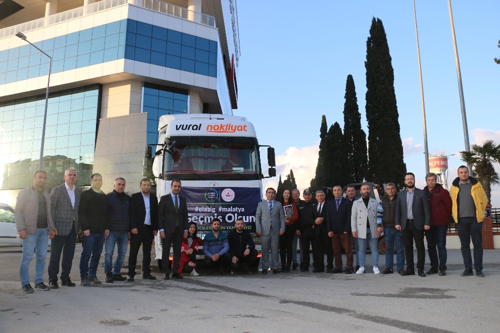 Torbalı iş dünyasından Elazığ’a yardım 