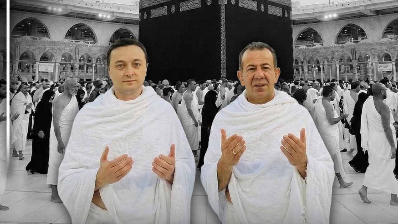 Tören yetmez istersen miting yap! Faşist Tanju Özcan’dan Umre şovu