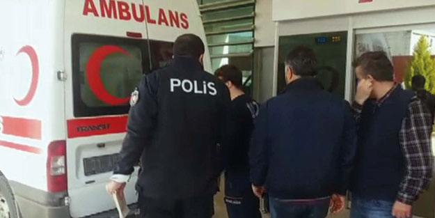 Tornavidalar havada uçuştu! Soluğu hastanede aldılar