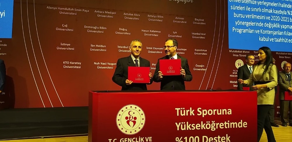 Toros Üniversitesinden Türk sporuna yüzde 100 destek 