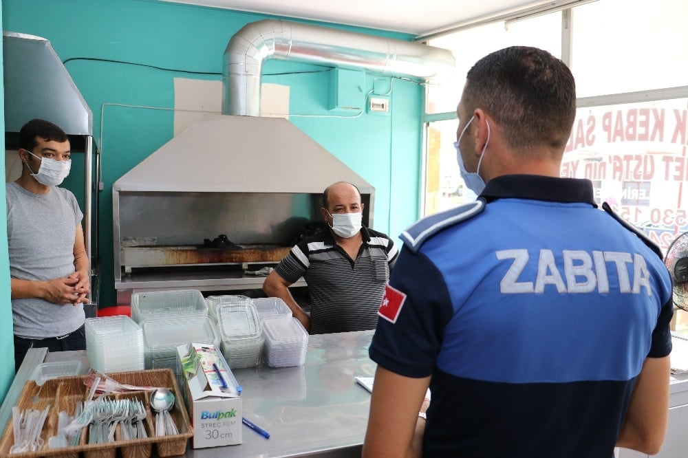Toroslar Belediyesinden iş başı yapan iş yerlerine denetim 
