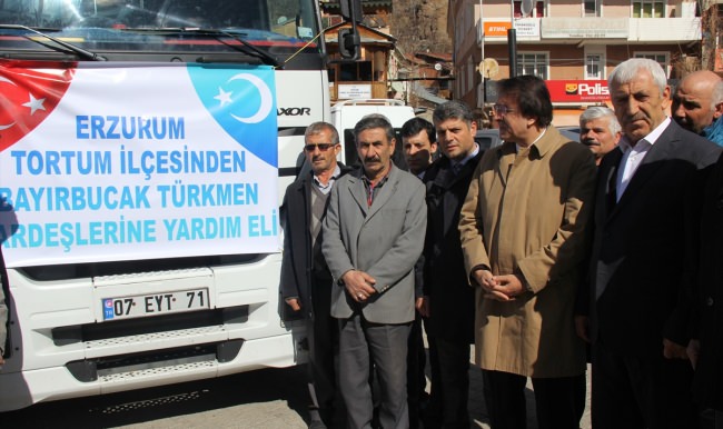Tortum'dan Bayırbucak Türkmenlerine yardım eli