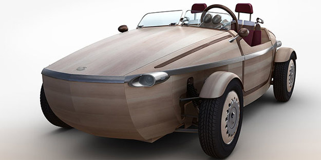 Toyota'dan ahşap otomobil