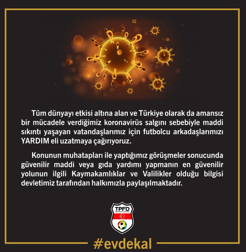 TPFD’den futbol camiasına yardım çağrısı! 