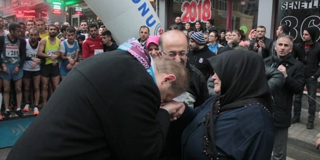 Trabzon, şehit Eren Bülbül için koştu