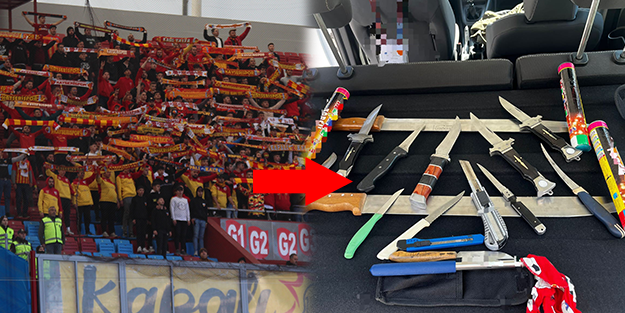 Trabzon'a maça değil savaşa gitmişler! Utandıran görüntü