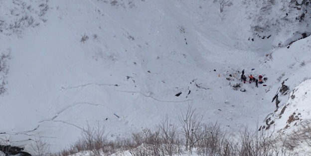 Trabzon'da 2 işçiyi arama çalışmaları sürüyor