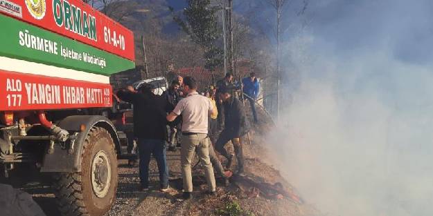 Trabzon'da 4 noktada orman yangını