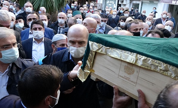 Trabzon'da defnedildi! Soylu’nun halası dualarla uğurlandı