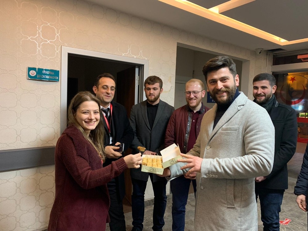 Trabzon’da doktorlara moral ziyareti 
