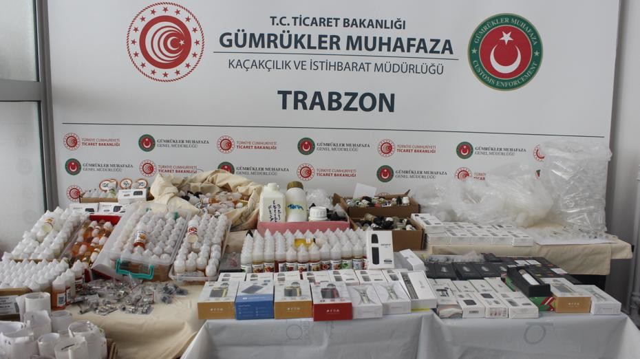Trabzon’da elektronik sigara kaçakçılığına geçit yok 