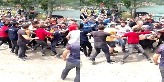 Trabzon'da IKYB bayrağı açan kişiye linç girişimi!