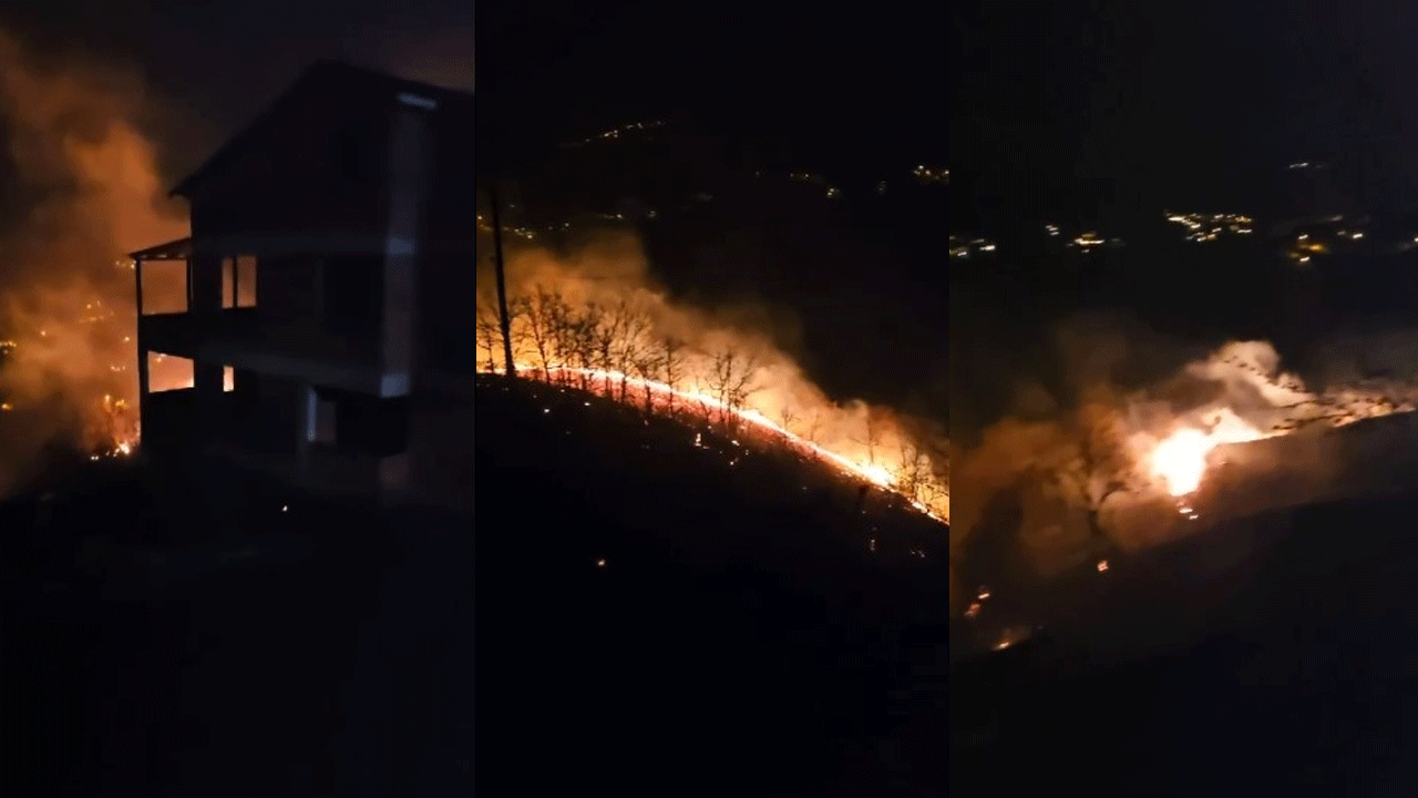 Trabzon'da korku dolu gece