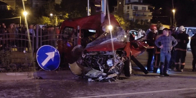Trabzon'da korkunç kaza