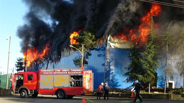 Trabzon'da korkutan yangın